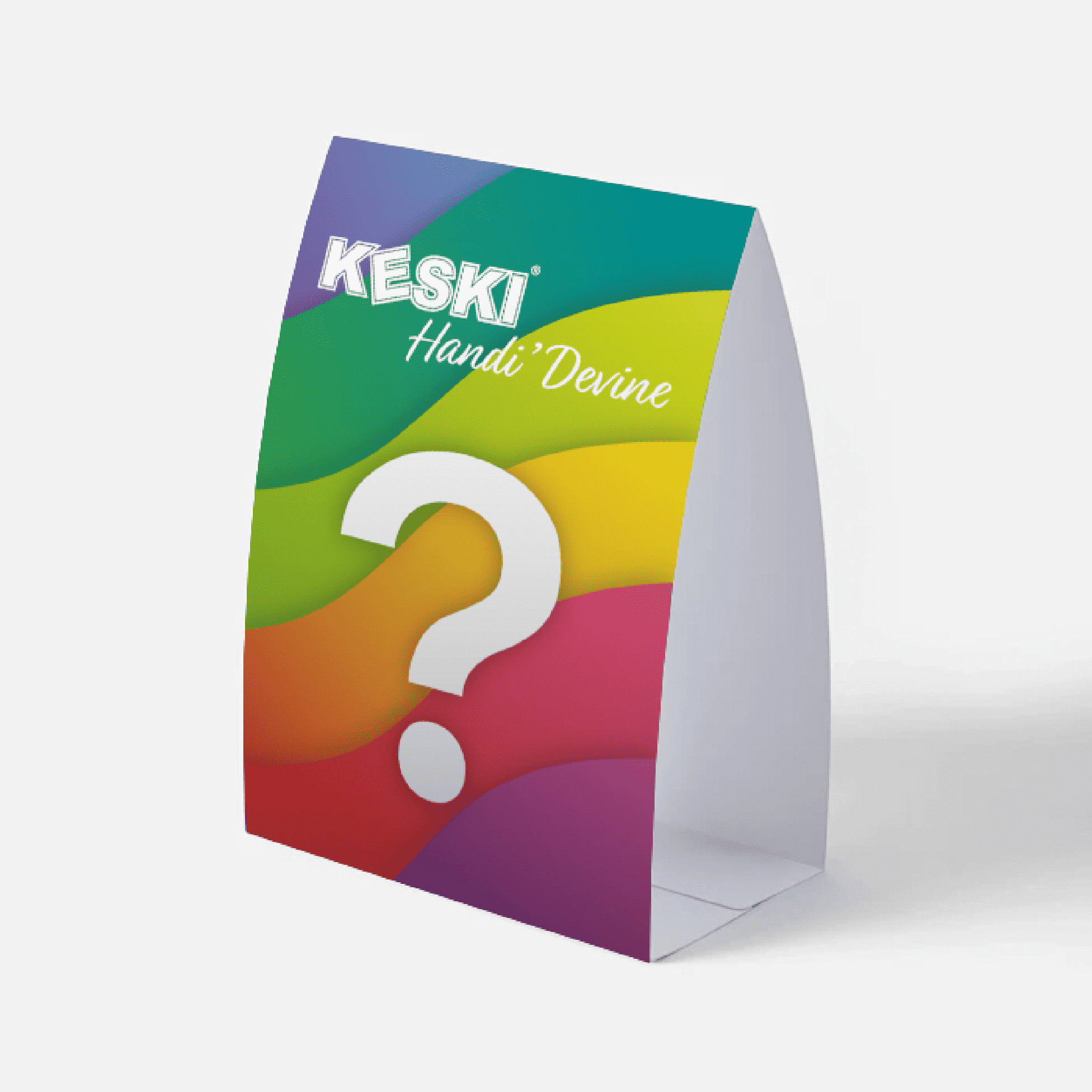 première maquette multicolore du jeu Handi'Devine